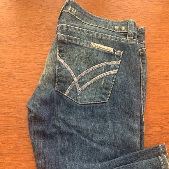 Vintage Low-rise William Rast Flare Jeans - Size 25 - Picture 1 of 4